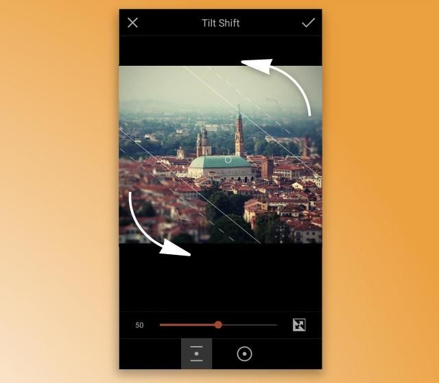 PicsArt Editor Tilt Shift Tool